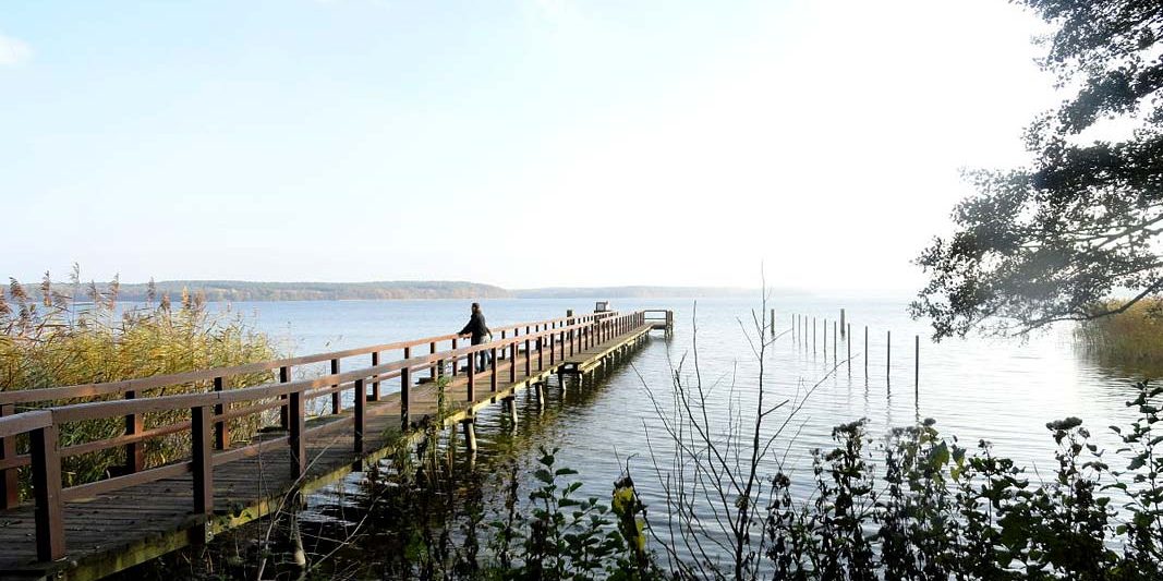 Steg an der Seeluster Bucht