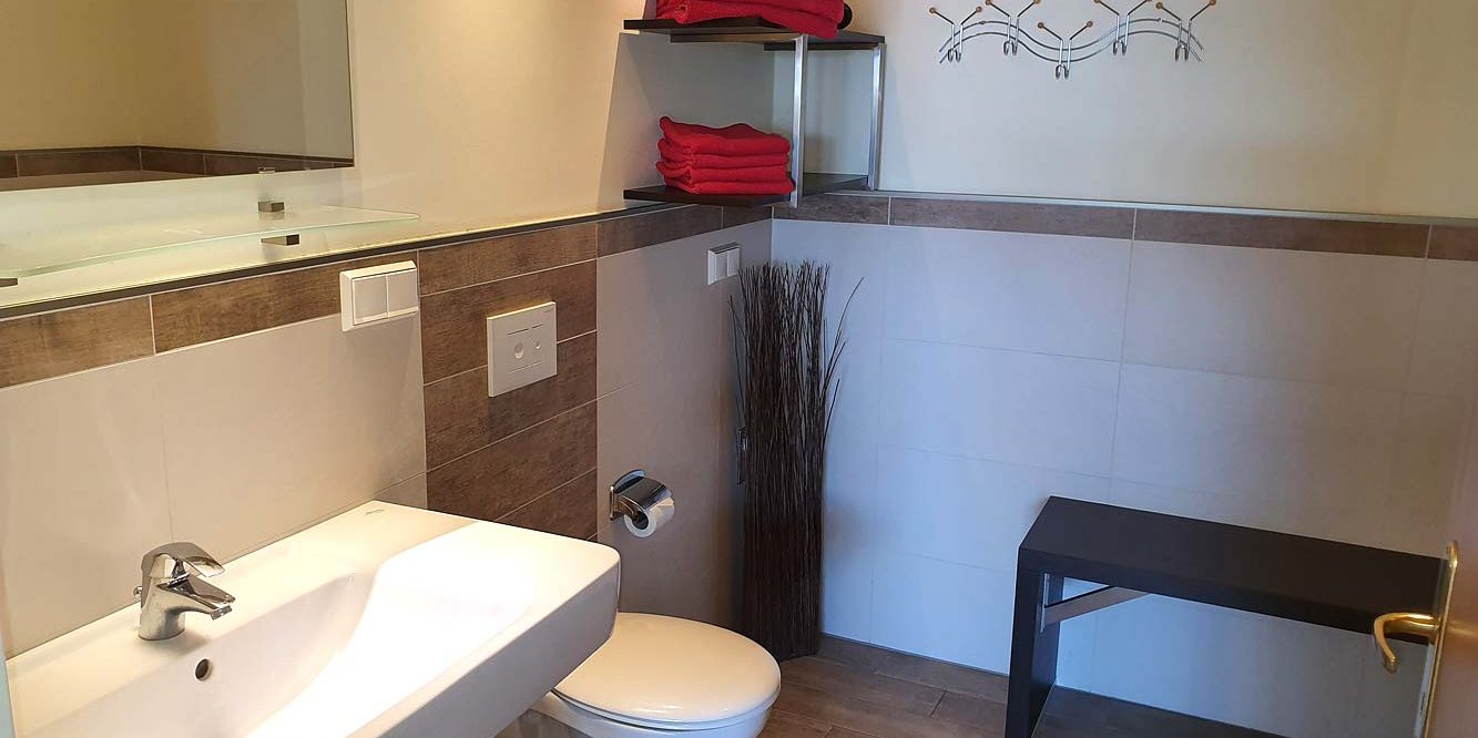 Badezimmer Apartment 2