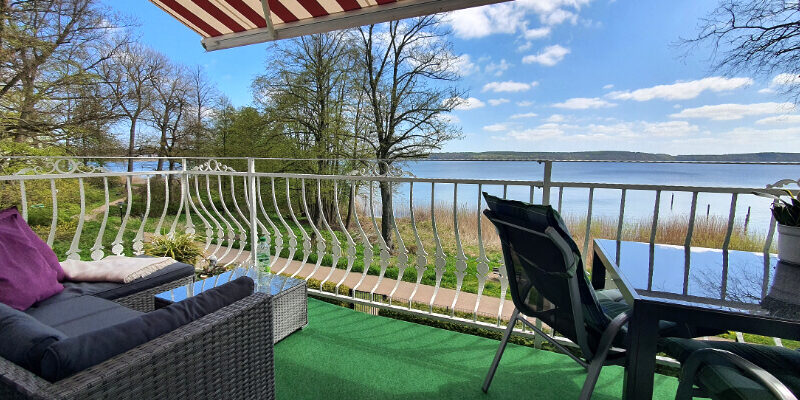 Ausblick vom Balkon von Apartment 1